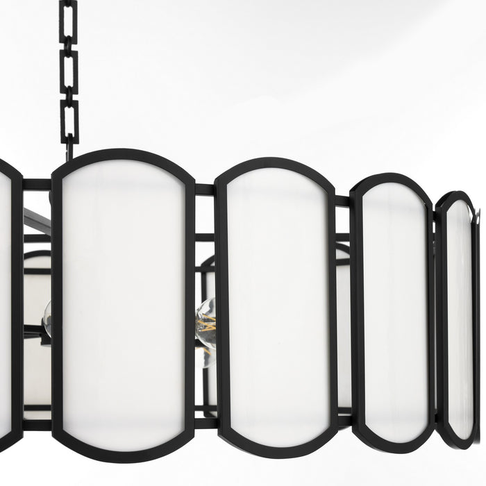 Quorum - 824-8-59 - Eight Light Pendant - Belleview - Matte Black