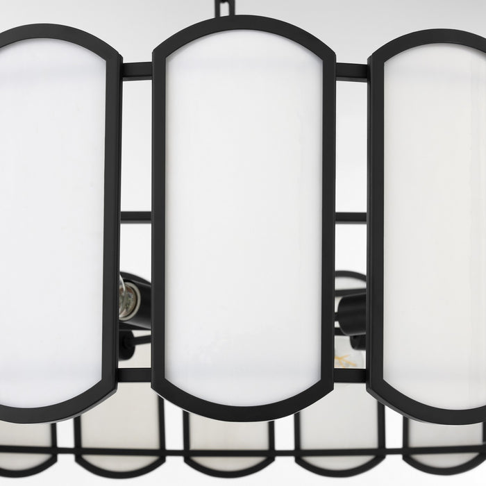 Quorum - 824-8-59 - Eight Light Pendant - Belleview - Matte Black