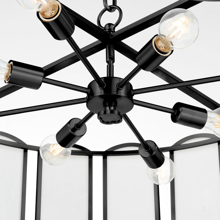 Quorum - 824-8-59 - Eight Light Pendant - Belleview - Matte Black