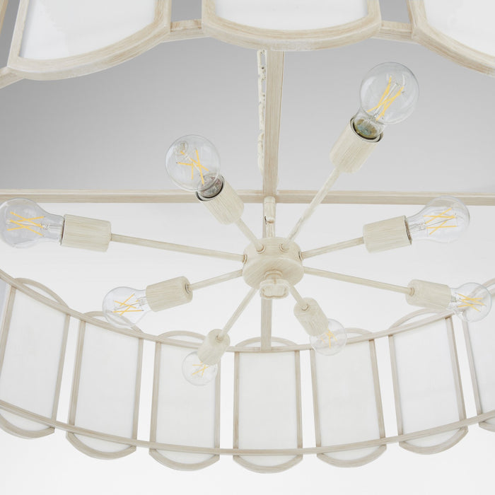 Quorum - 824-8-52 - Eight Light Pendant - Belleview - Washed Oak