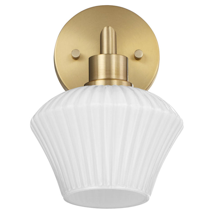 Quorum - 5221-1-80 - One Light Wall Mount - Cassini - Aged Brass