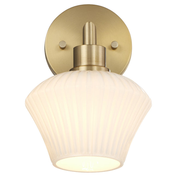 Quorum - 5221-1-80 - One Light Wall Mount - Cassini - Aged Brass