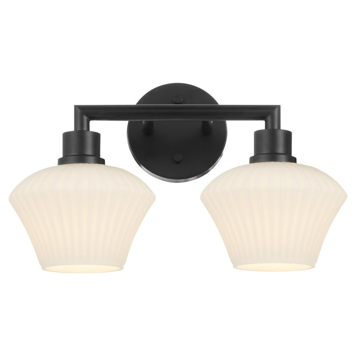 Quorum - 5221-2-59 - Two Light Vanity - Cassini - Matte Black