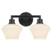 Quorum - 5221-2-59 - Two Light Vanity - Cassini - Matte Black