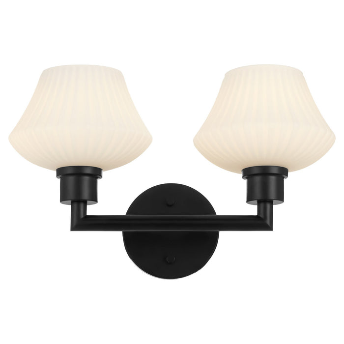 Quorum - 5221-2-59 - Two Light Vanity - Cassini - Matte Black