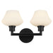 Quorum - 5221-2-59 - Two Light Vanity - Cassini - Matte Black