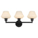 Quorum - 5221-3-59 - Three Light Vanity - Cassini - Matte Black