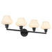 Quorum - 5221-4-59 - Four Light Vanity - Cassini - Matte Black