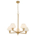 Quorum - 6221-5-80 - Five Light Chandelier - Cassini - Aged Brass