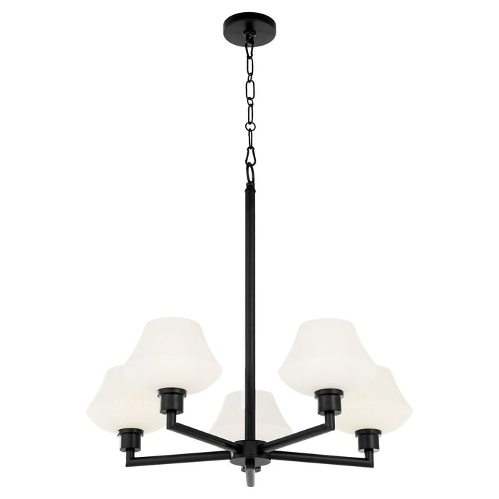 Quorum - 6221-5-59 - Five Light Chandelier - Cassini - Matte Black