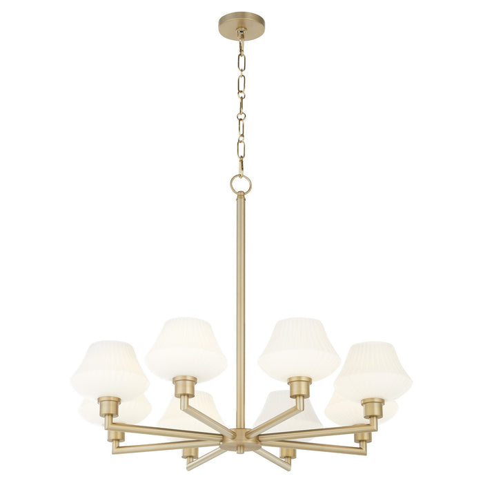 Quorum - 6221-8-80 - Eight Light Chandelier - Cassini - Aged Brass