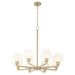 Quorum - 6221-8-80 - Eight Light Chandelier - Cassini - Aged Brass