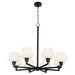 Quorum - 6221-8-59 - Eight Light Chandelier - Cassini - Matte Black