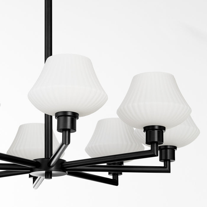 Quorum - 6221-8-59 - Eight Light Chandelier - Cassini - Matte Black