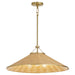 Quorum - 830-3-80 - Three Light Pendant - Cona - Aged Brass