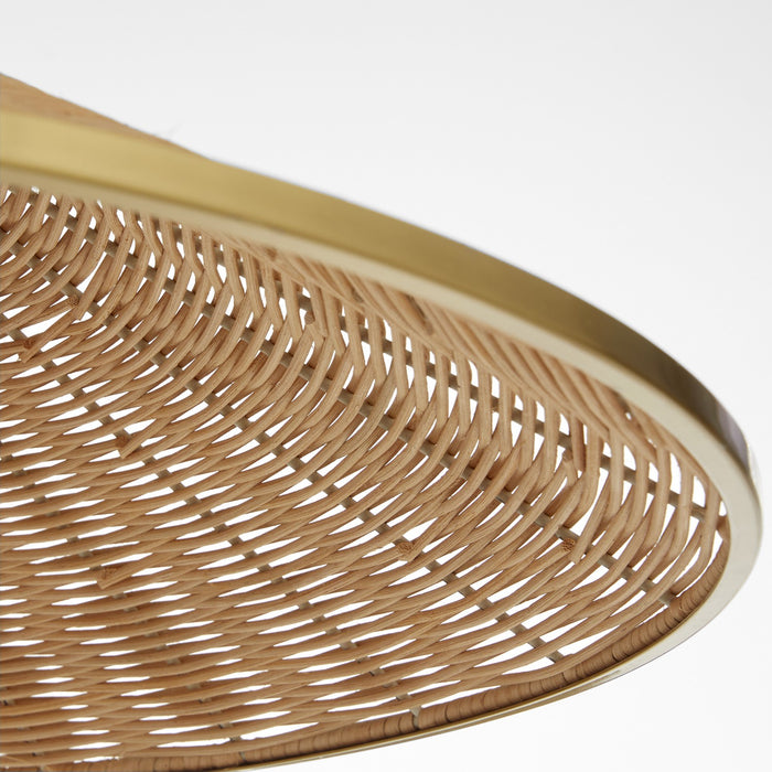 Quorum - 830-3-80 - Three Light Pendant - Cona - Aged Brass