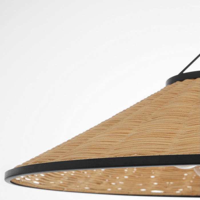 Quorum - 830-3-59 - Three Light Pendant - Cona - Matte Black