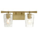Quorum - 5204-2-80 - Two Light Vanity - Goodwin - Aged Brass