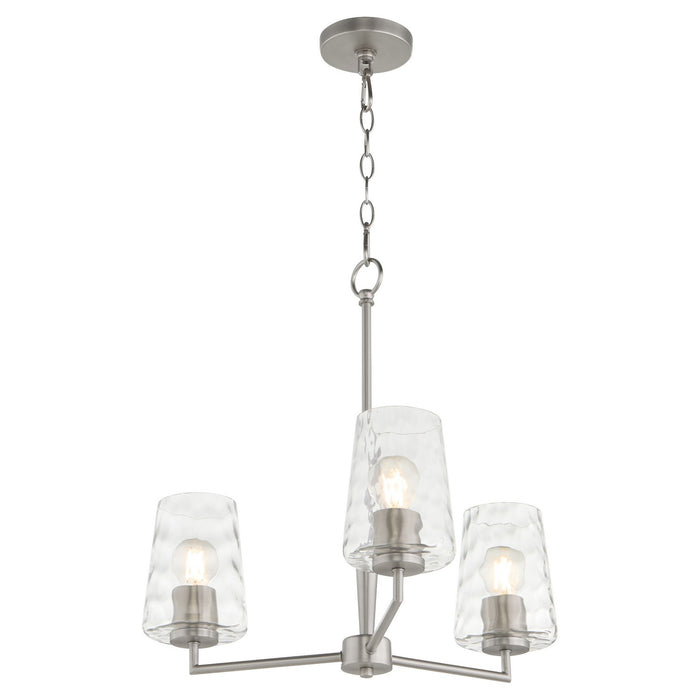 Quorum - 6204-3-65 - Three Light Chandelier - Goodwin - Satin Nickel