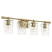 Quorum - 5204-4-80 - Four Light Vanity - Goodwin - Aged Brass