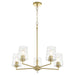 Quorum - 6204-5-80 - Five Light Chandelier - Goodwin - Aged Brass