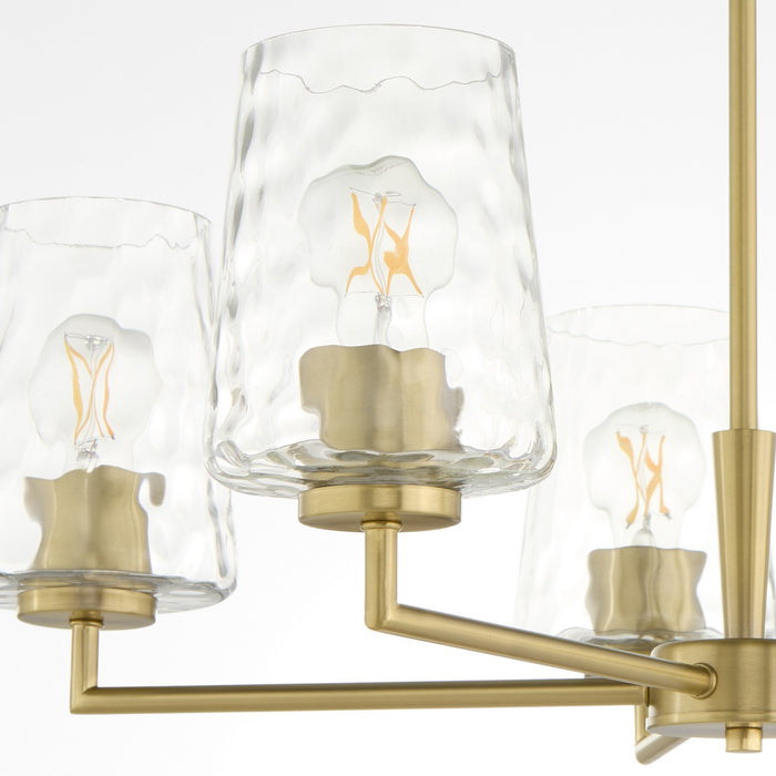 Quorum - 6204-5-80 - Five Light Chandelier - Goodwin - Aged Brass