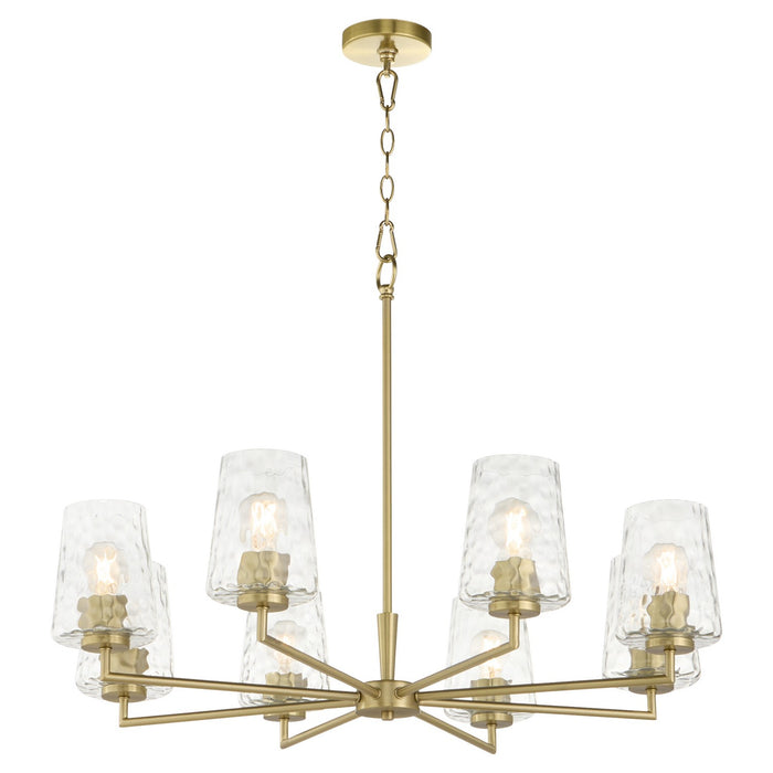 Quorum - 6204-8-80 - Eight Light Chandelier - Goodwin - Aged Brass