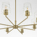 Quorum - 6204-8-80 - Eight Light Chandelier - Goodwin - Aged Brass