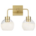 Quorum - 532-2-180 - Two Light Vanity - Lacy - Aged Brass