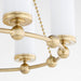 Quorum - 667-6-80 - Six Light Chandelier - Lee Boulevard - Aged Brass