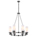 Quorum - 667-6-59 - Six Light Chandelier - Lee Boulevard - Matte Black