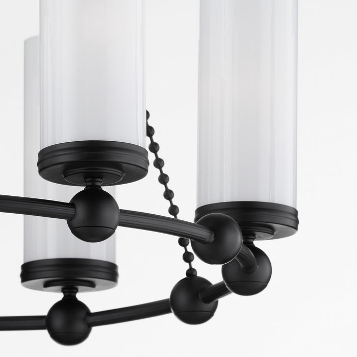 Quorum - 667-6-59 - Six Light Chandelier - Lee Boulevard - Matte Black