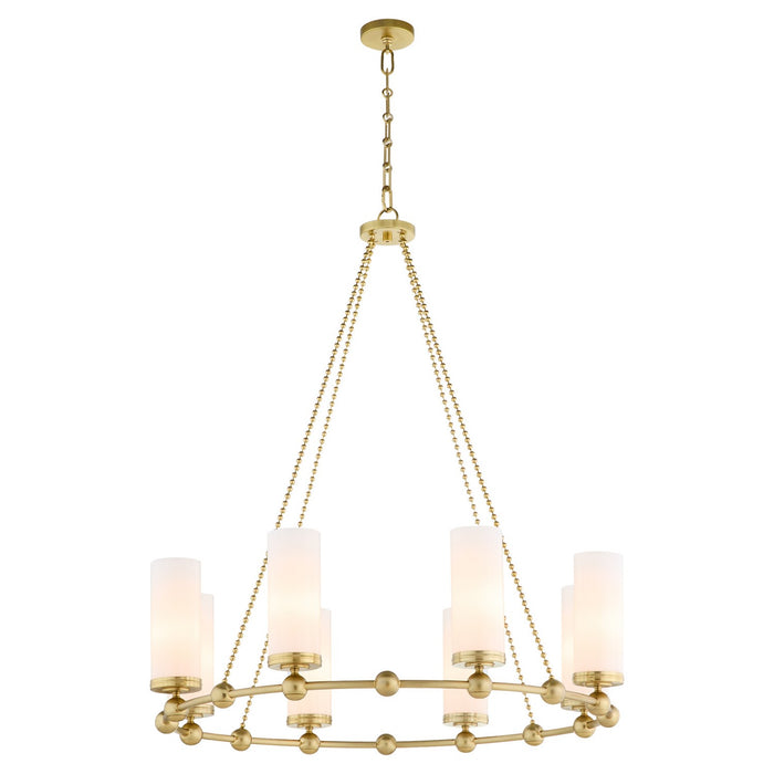 Quorum - 667-8-80 - Eight Light Chandelier - Lee Boulevard - Aged Brass