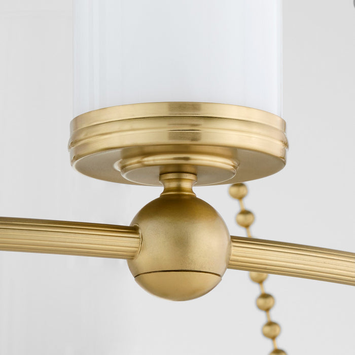 Quorum - 667-8-80 - Eight Light Chandelier - Lee Boulevard - Aged Brass