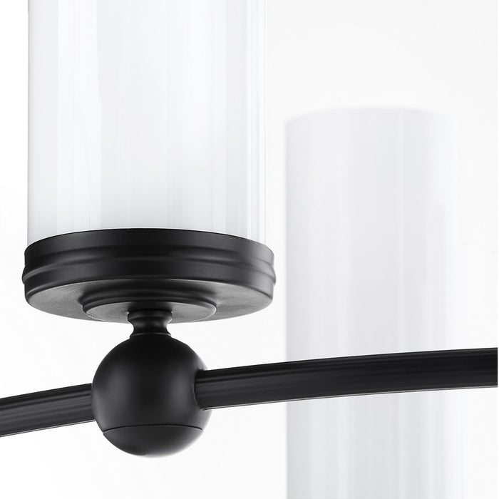 Quorum - 667-8-59 - Eight Light Chandelier - Lee Boulevard - Matte Black