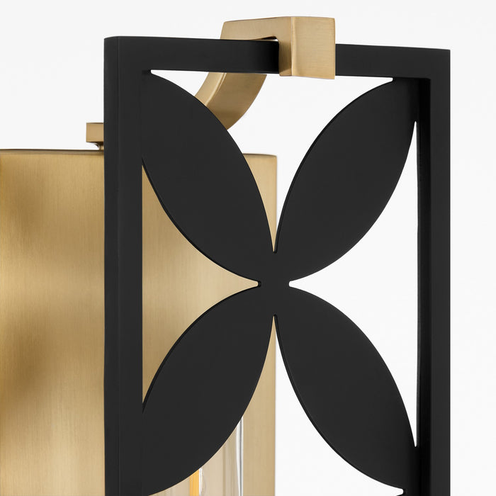 Quorum - 583-2-5980 - Two Light Vanity - Mariposa - Matte Black w/Aged Brass