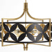 Quorum - 883-5-5980 - Five Light Pendant - Mariposa - Matte Black w/Aged Brass