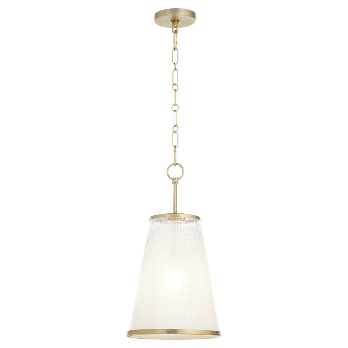 Quorum - 8238-11-80 - One Light Pendant - Providence - Aged Brass