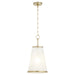 Quorum - 8238-11-80 - One Light Pendant - Providence - Aged Brass