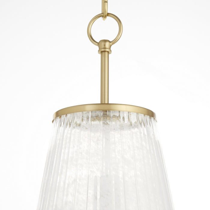 Quorum - 8238-11-80 - One Light Pendant - Providence - Aged Brass