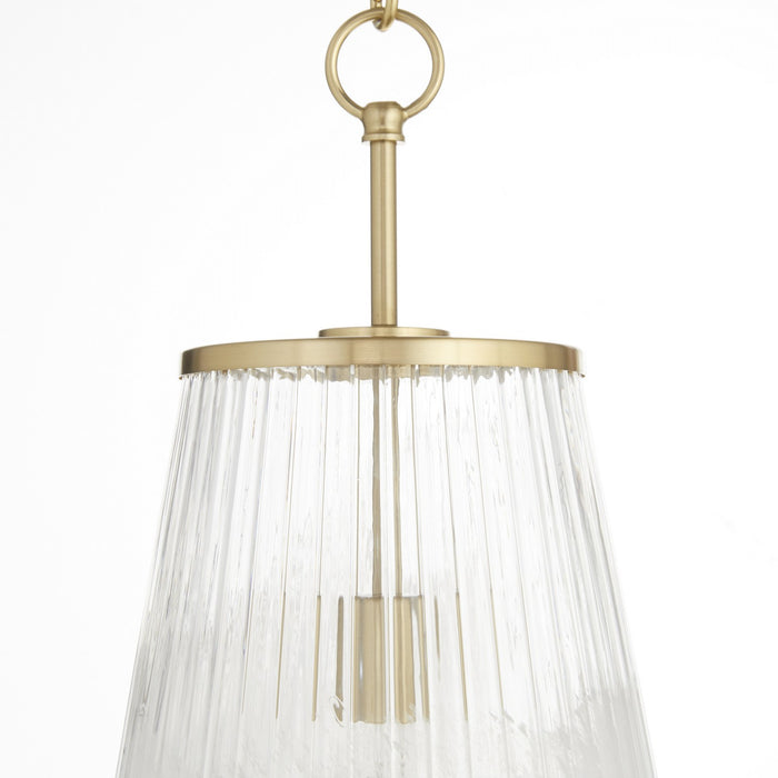 Quorum - 8238-13-80 - One Light Pendant - Providence - Aged Brass