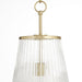 Quorum - 8238-13-80 - One Light Pendant - Providence - Aged Brass