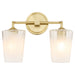 Quorum - 5238-2-80 - Two Light Vanity - Providence - Aged Brass