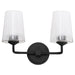 Quorum - 5238-2-59 - Two Light Vanity - Providence - Matte Black