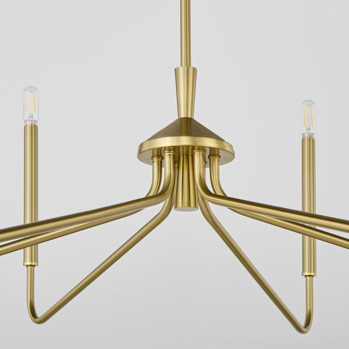 Quorum - 6238-6-80 - Six Light Chandelier - Providence - Aged Brass