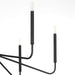 Quorum - 6238-6-59 - Six Light Chandelier - Providence - Matte Black