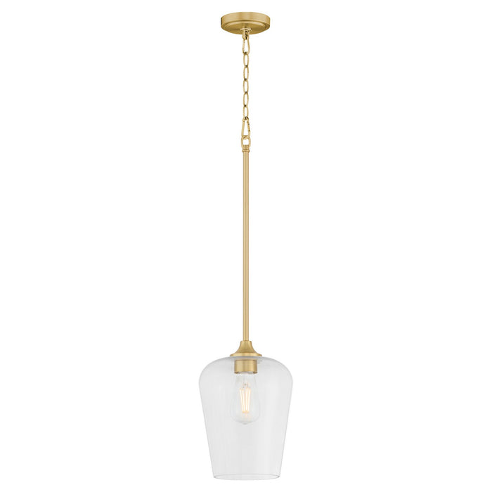 Quorum - 3313-80 - One Light Pendant - Raymond - Aged Brass
