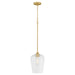 Quorum - 3313-80 - One Light Pendant - Raymond - Aged Brass