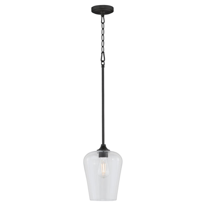 Quorum - 3313-59 - One Light Pendant - Raymond - Matte Black