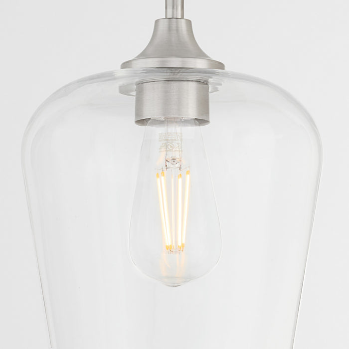 Quorum - 3313-65 - One Light Pendant - Raymond - Satin Nickel